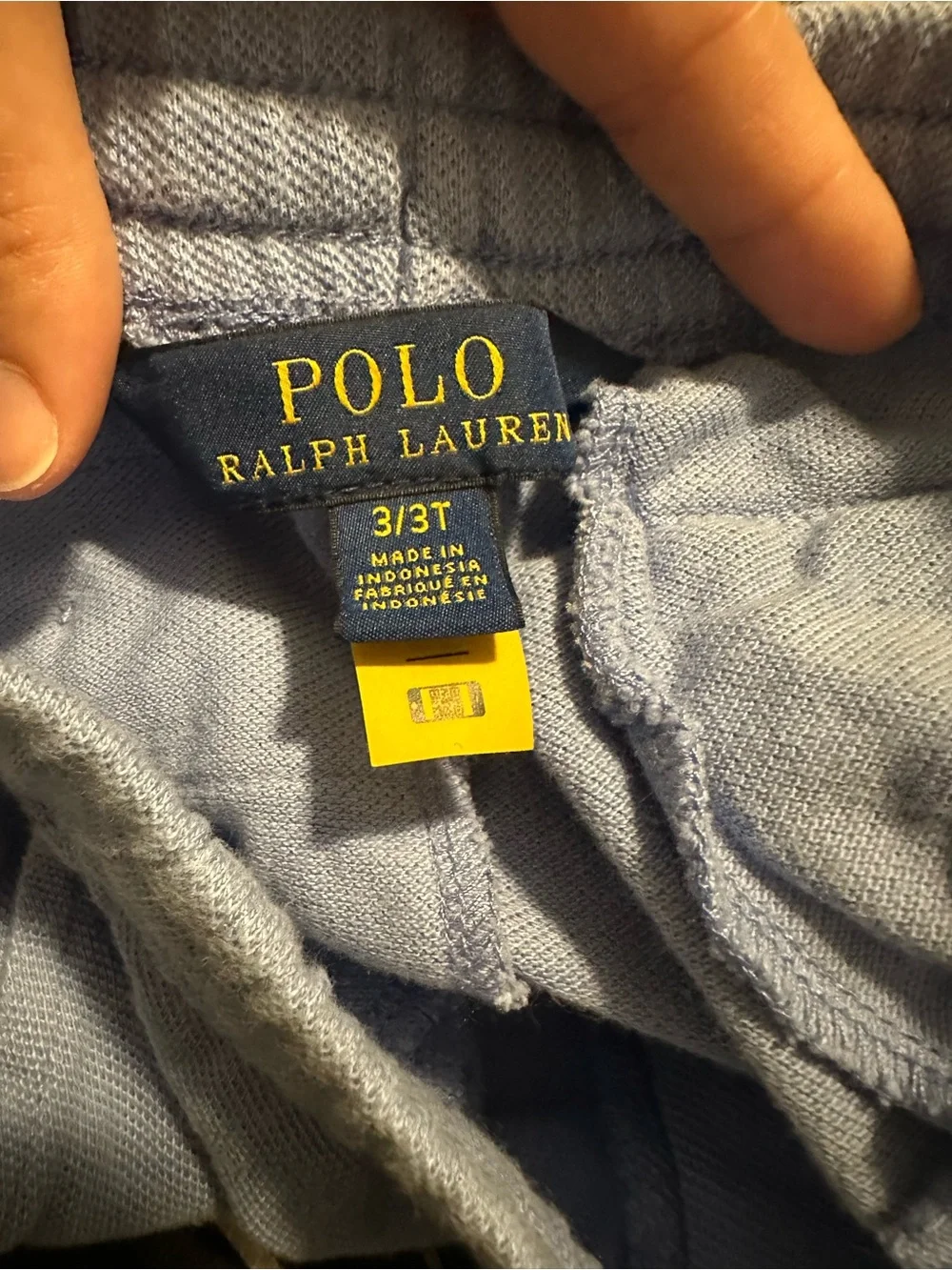 Ralph Lauren Light Blue Terry Polo-Embroidered Kids Shorts